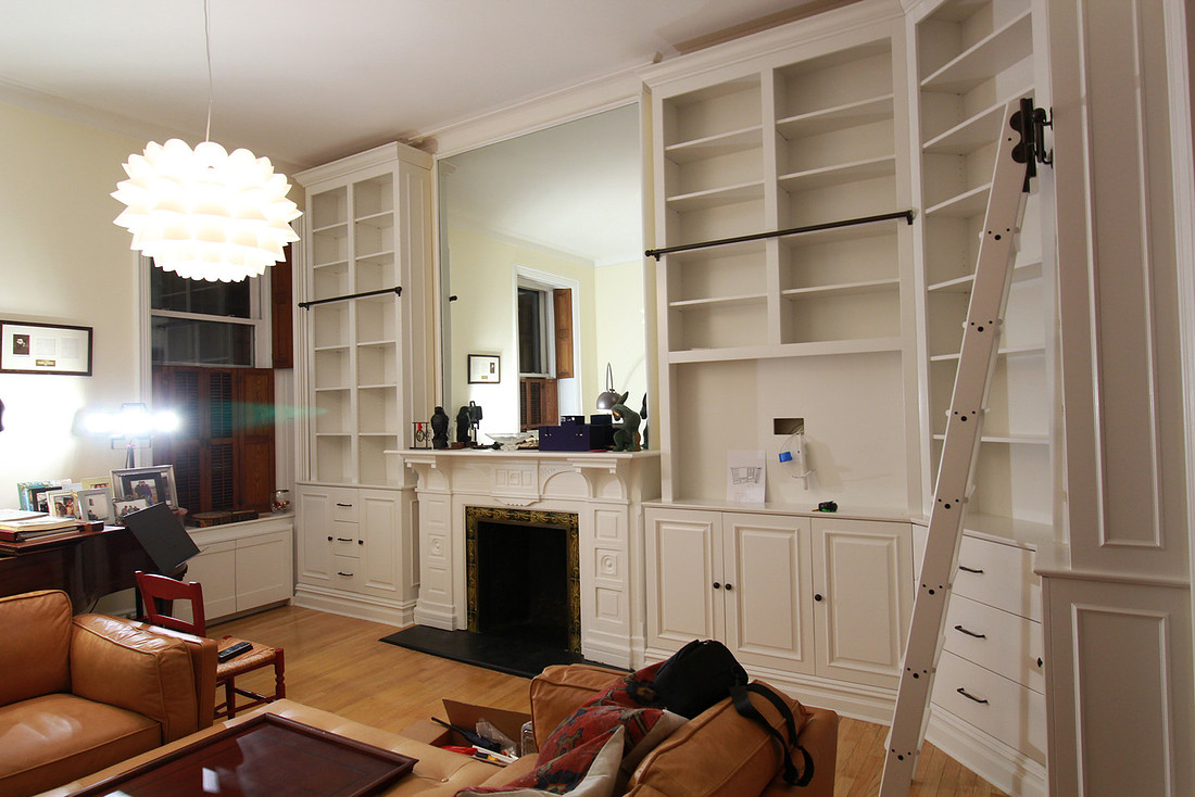 Bespoke architectural millwork and integrated cabinetry in a Manhattan residence